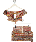 GRACE JACOB Multicoloured 2-piece Rio Ruffle Top & Skirt Set UK S