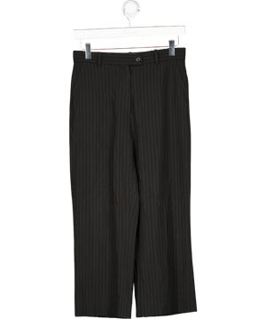 JOSEPH Black Pinstripe Tailored  Wool Crop Trousers Fr36 UK 8