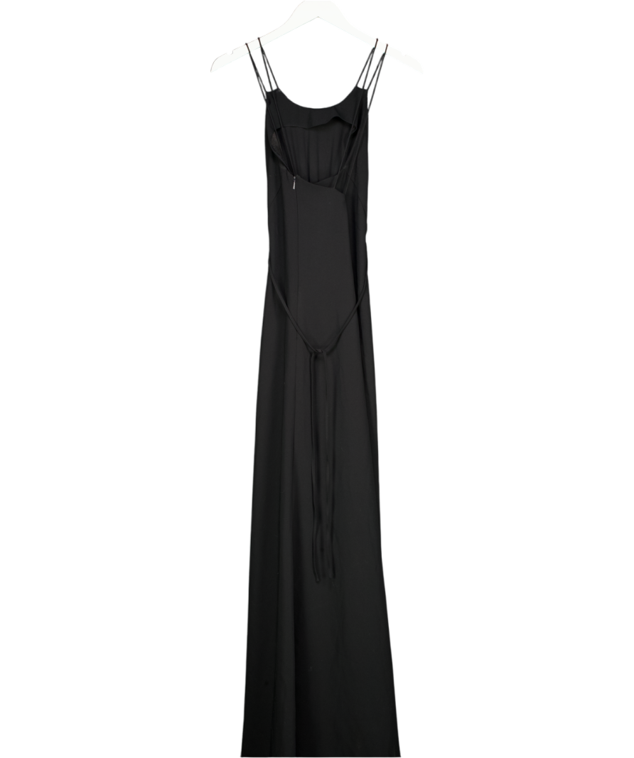 Whistles Black Strappy Maxi Dress UK 10