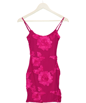 White Fox Pink Mini Dress UK XXS