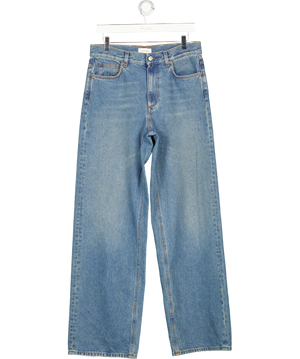 DAGMAR Blue 100% Organic Cotton Wide Leg High Rise Jeans L34 W26