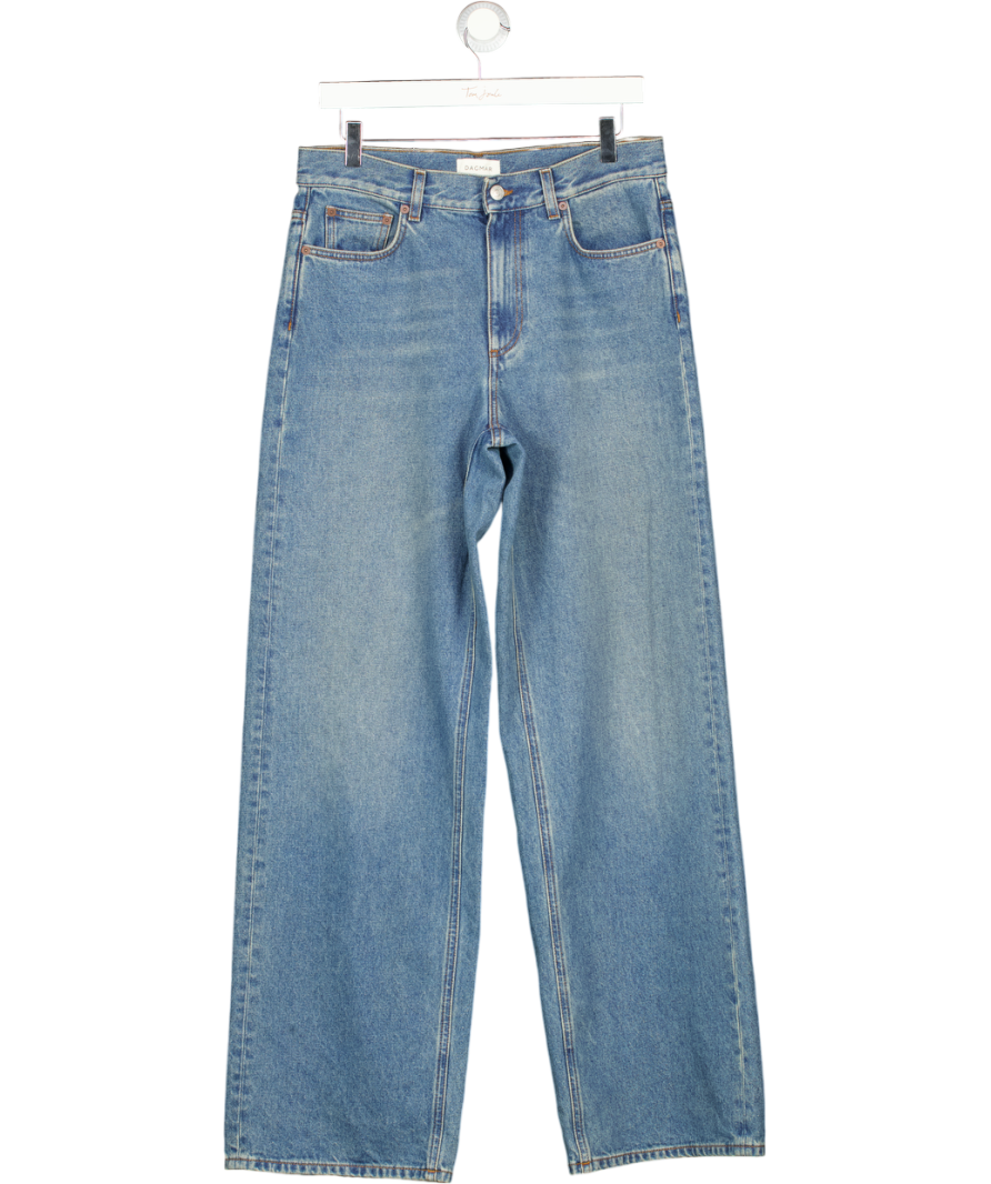 DAGMAR Blue 100% Organic Cotton Wide Leg High Rise Jeans L34 W26