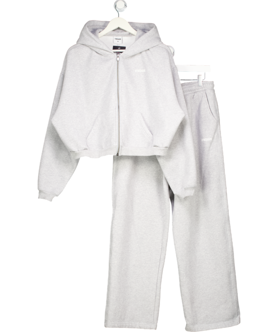 gymshark Grey 2-piece Cosy Oversize Hoodie & Straight Leg Jogger Set UK M