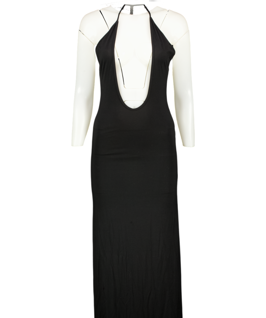 Uhlala by LL Black Backless Jersey Maxi Dress UK M