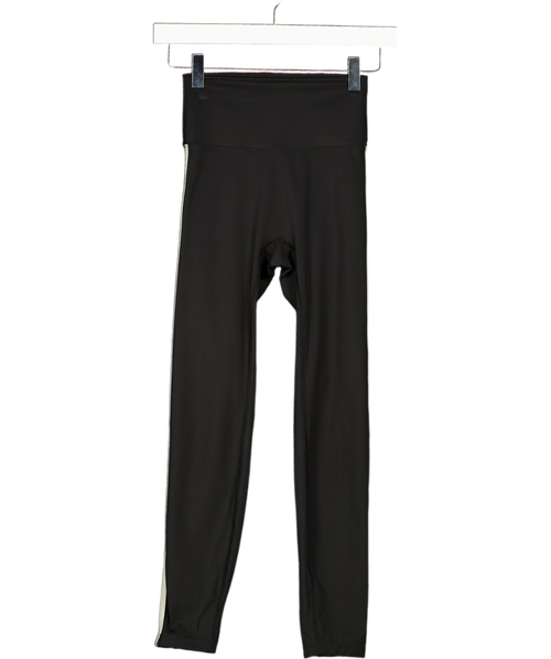 ADANOLA Black High Waisted Leggings With Side Stripe UK XS