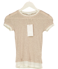 ZARA Beige Short Sleeved Top UK S