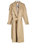 Blossom Beige Longline Belted Trench Coat UK S/M