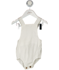 FREYA LILLIE White 100% Organic Linen Romper 3-6 Months