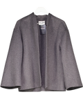 NA-KD Grey Bonded Wool Jacket UK 8
