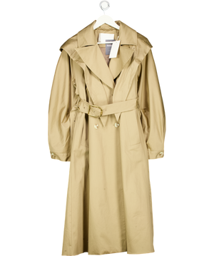 MAEBE Beige Sloan Hooded Gabardine Trench Coat UK M/L