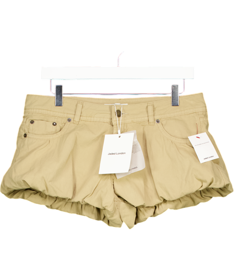 Jaded London Beige Puffball Micro Shorts UK 10