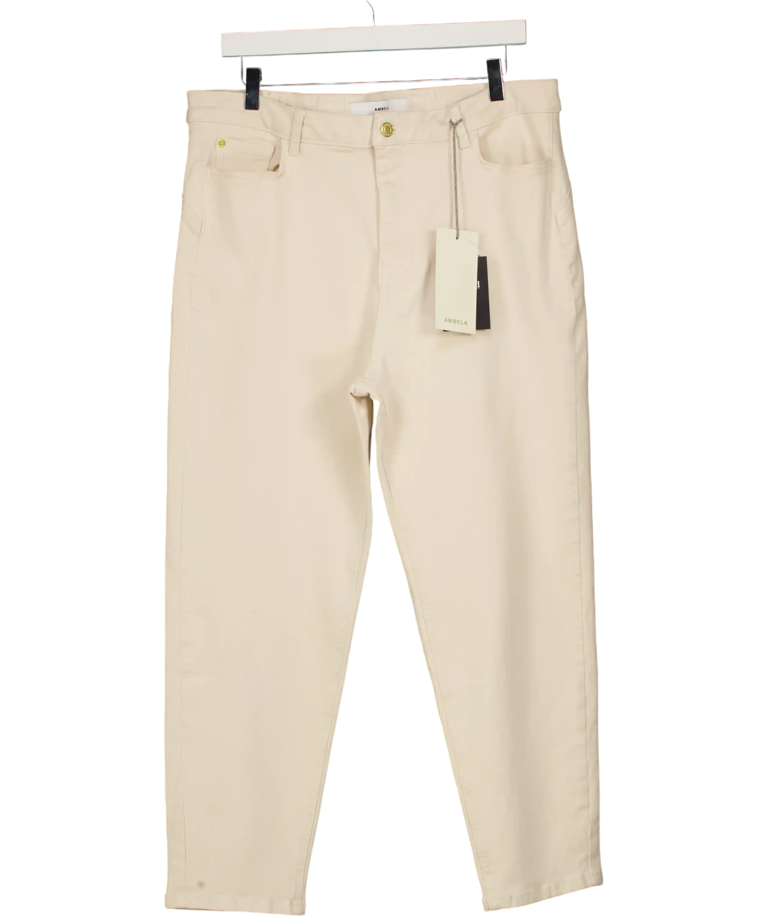 Ambela Cream Stretch Wide Leg UK 18