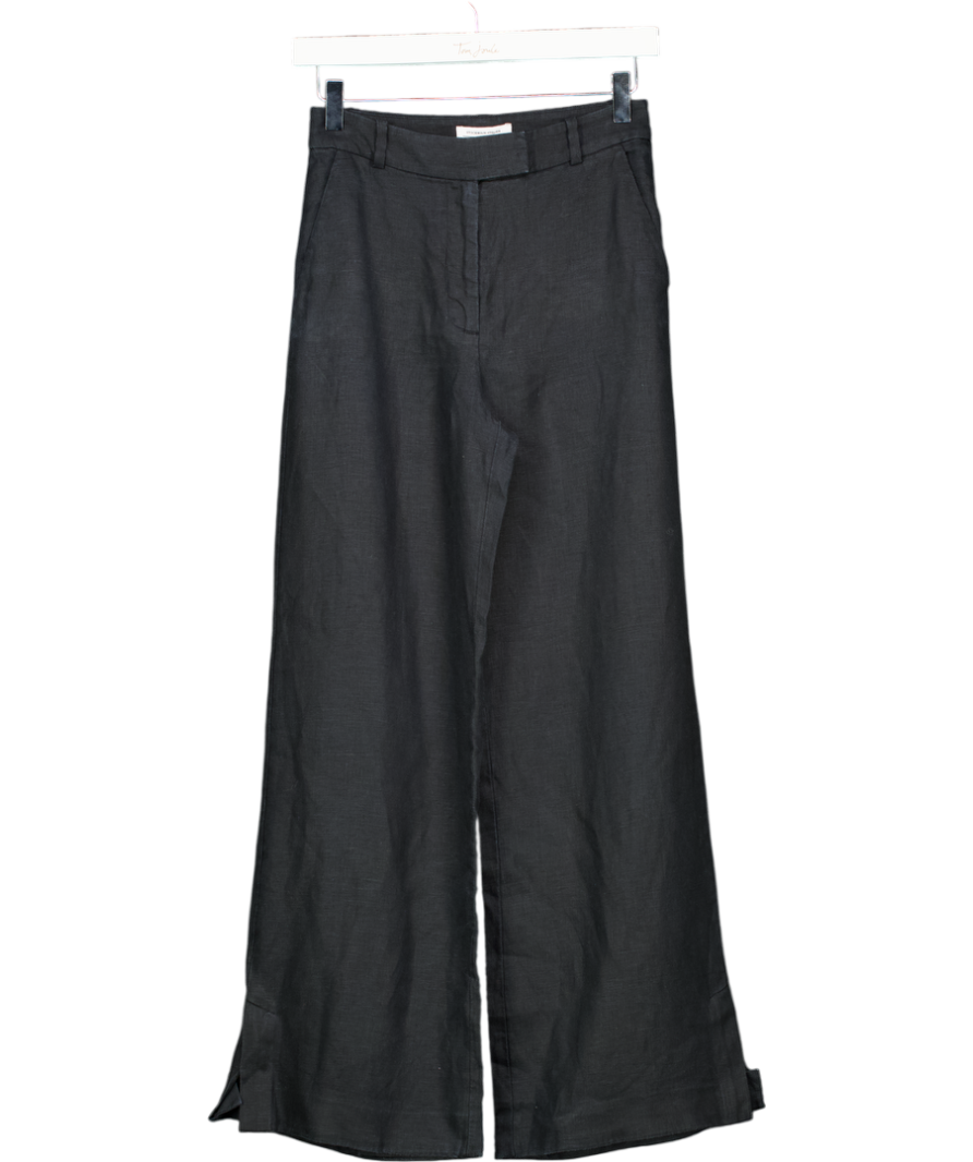 & Other Stories Black Press-crease Trousers UK XS