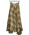 Harmur Beige Flowy Maxi Skirt UK S