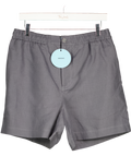 PANGAIA Dna Linen Shorts In Atmosphere Grey UK M