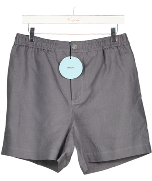 PANGAIA Dna Linen Shorts In Atmosphere Grey UK M