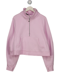 Lululemon Baby Pink Half Zip Sweatshirt UK S/M