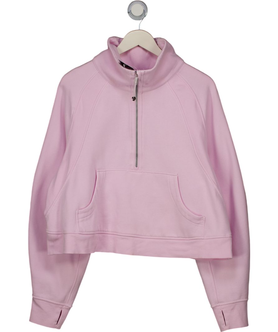 Lululemon Baby Pink Half Zip Sweatshirt UK S/M