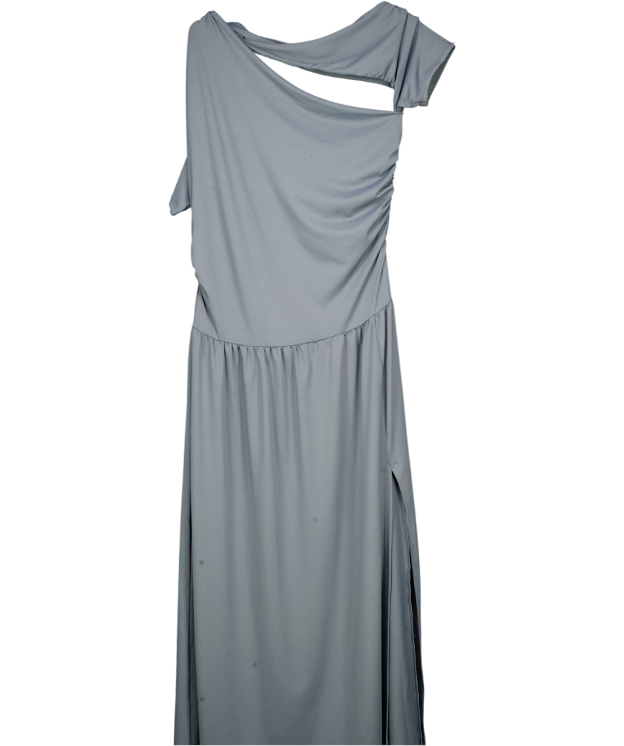 ASOS Grey Curve Crey Cut Out Midi Dress UK 18