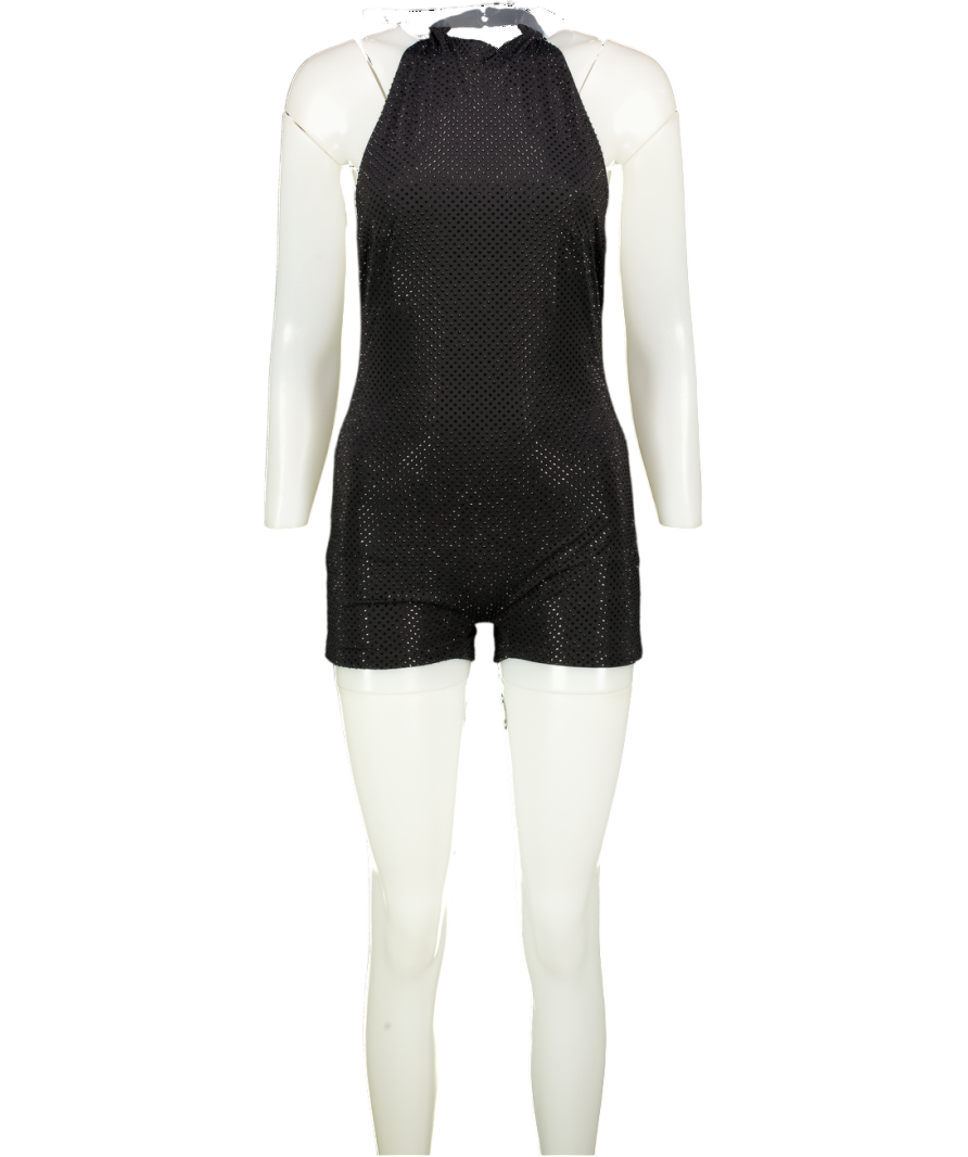 Mars the Label The Kali Playsuit In Black UK 10