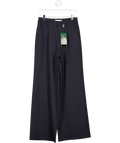 Holland Cooper Black Pleated Wide Leg Trouser UK 8