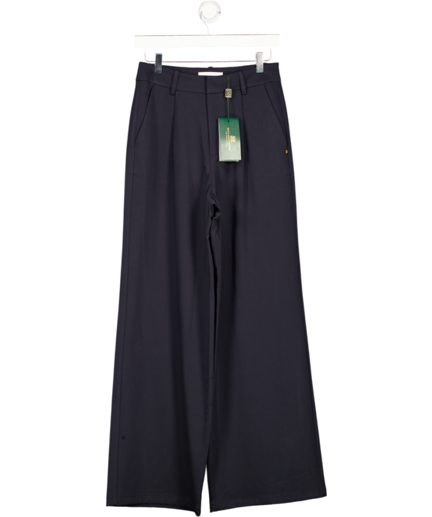 Holland Cooper Black Pleated Wide Leg Trouser UK 8