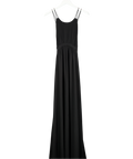 Whistles Black Strappy Maxi Dress UK 10