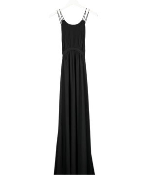 Whistles Black Strappy Maxi Dress UK 10