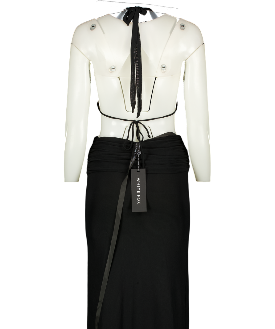 White Fox Everybody's Watching Maxi Dress Black UK S