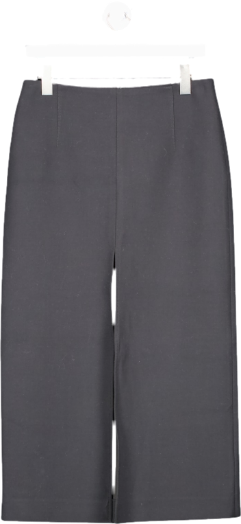 Karen Millen Black Compact Stretch Split Front Colum Midaxi Skirt UK 6