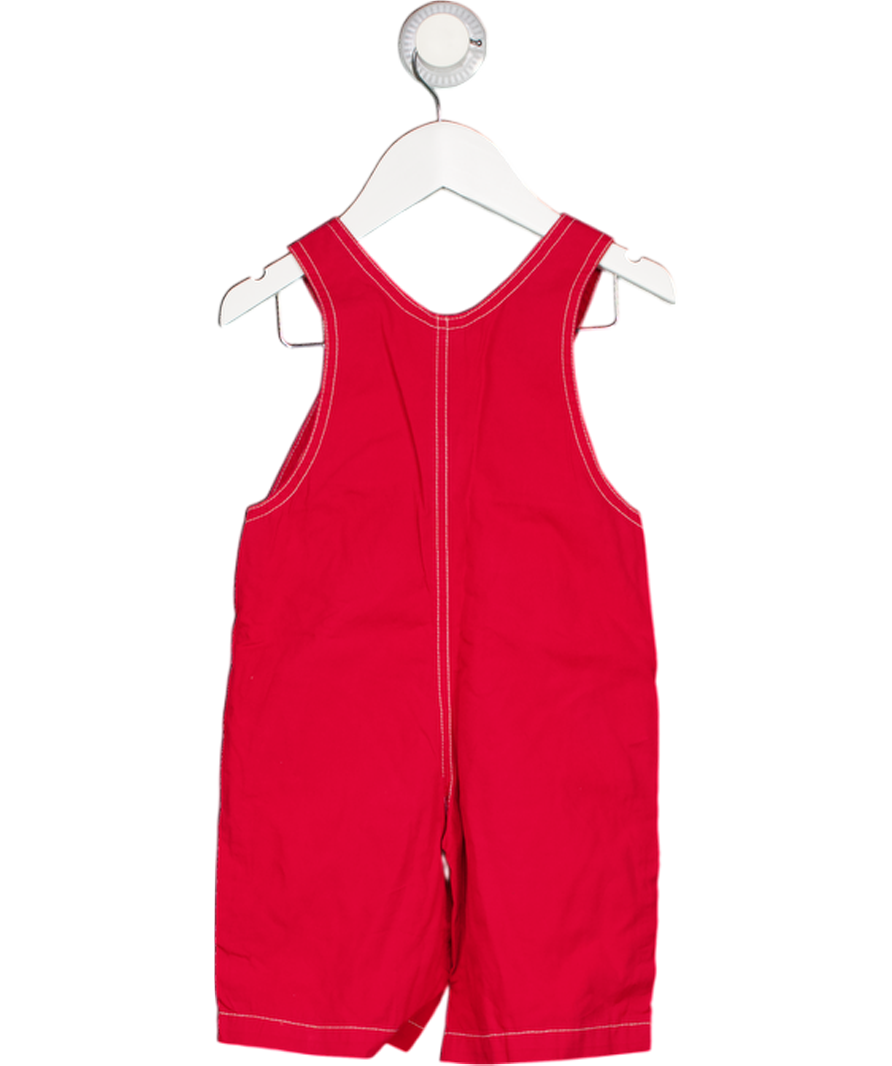 Petit breton Red Straight Leg Dungarees 12-18 Months