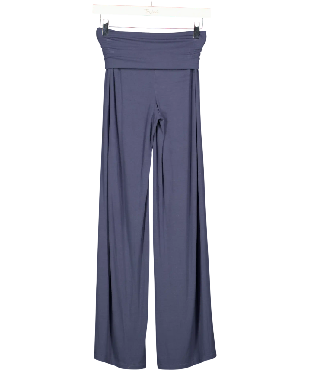 Fax Copy Express Blue Flare Cozy Leggings UK XS