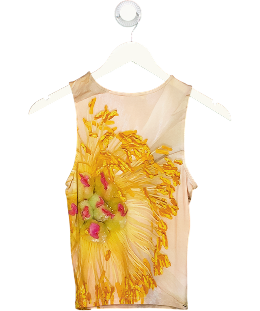 PALOMA WOOL Beige Printed Abstract Tank Top UK XS