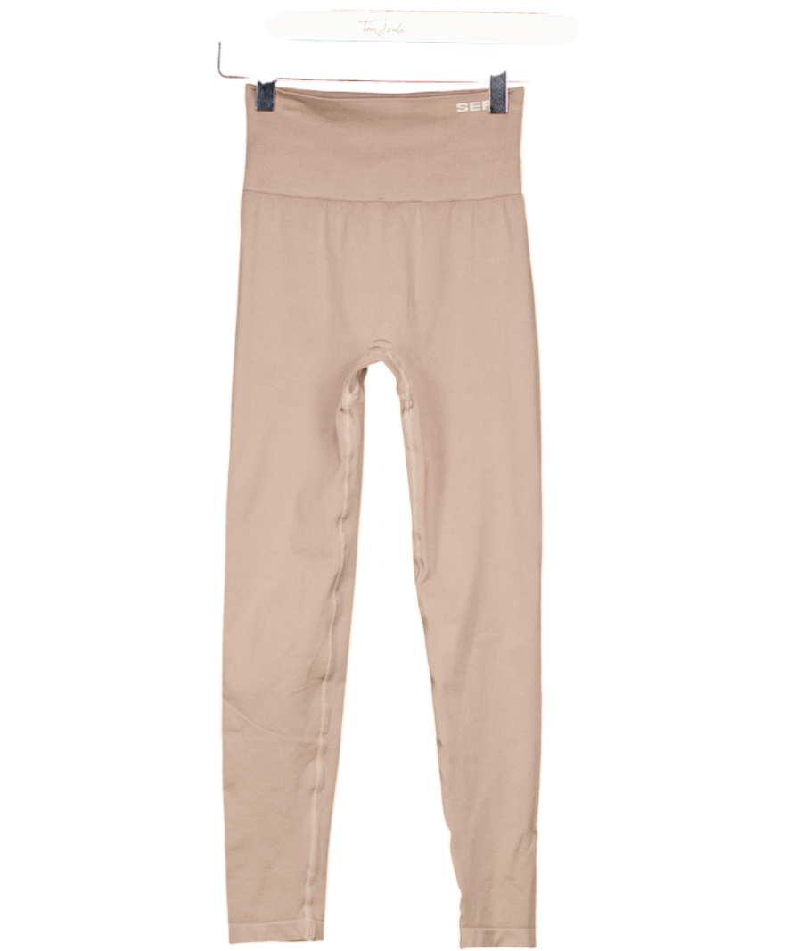 Sefi Brown Sport Seamless Leggings UK XS