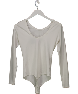 Spanx Cream Long Sleeve Bodysuit UK M