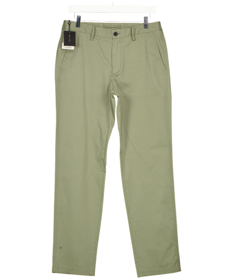 MASSIMO DUTTI Khaki Green  Jogger Fit Chino Trousers W30