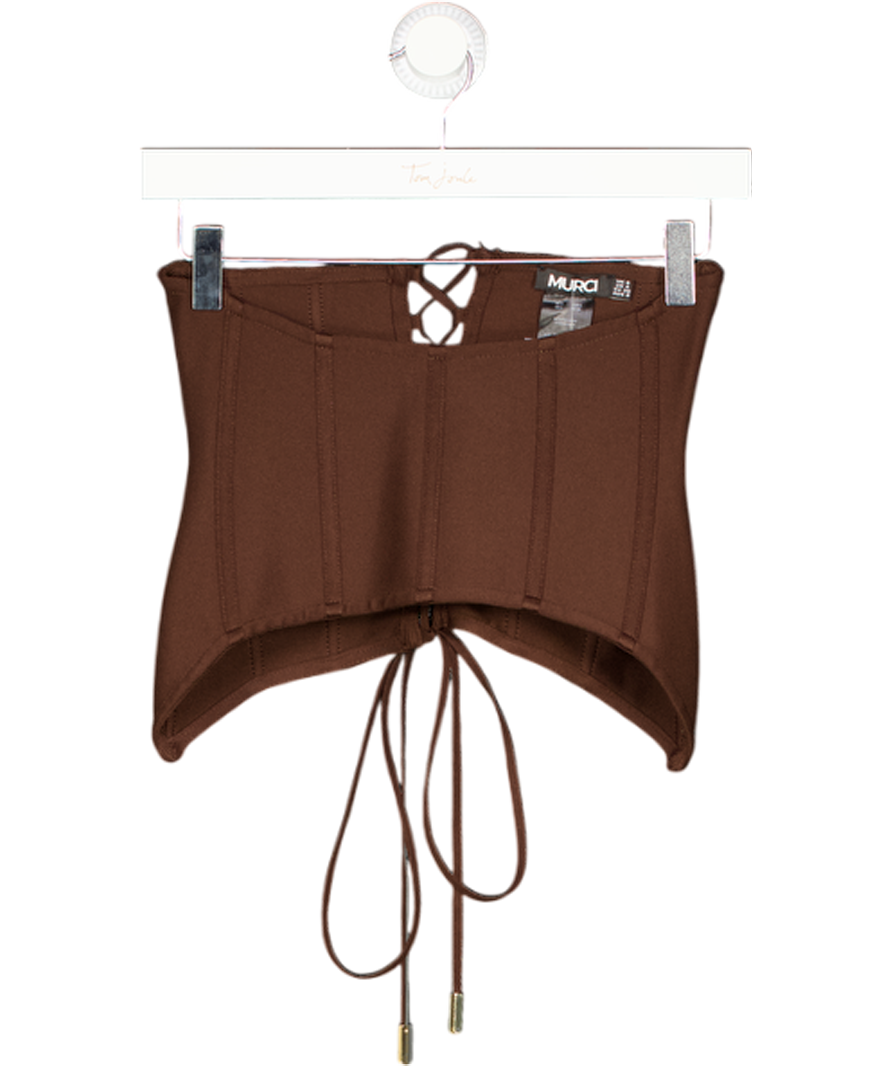 MURCI Brown Tie Up Corset UK 8
