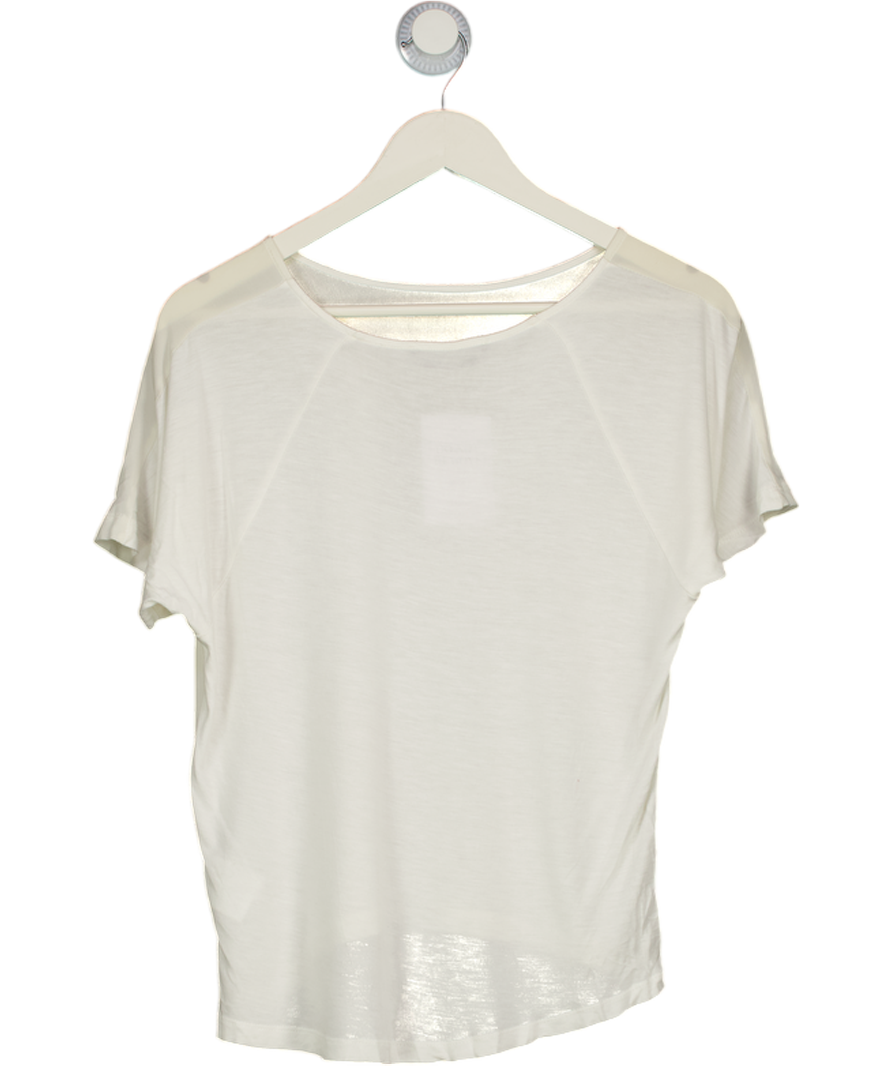 SET Cream Relaxed Silk T-shirt UK 6