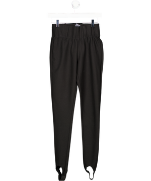 Karen Millen Black Italian Technical Power Stretch Stirrup Leggings UK XS