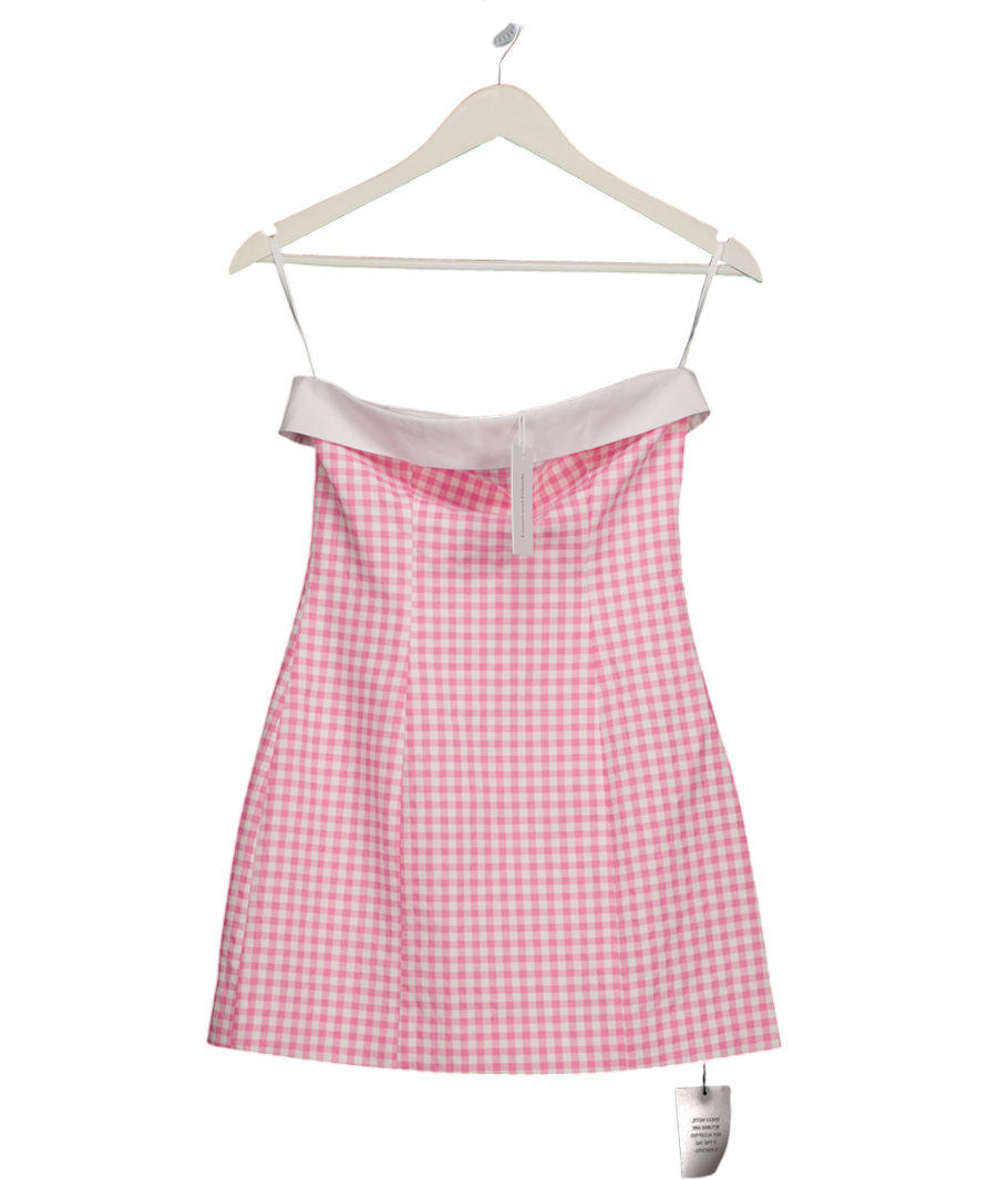 Lovers and Friends Alice Pink Gingham Mini Dress UK XS