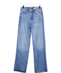ZARA Blue Wide Leg High Waist Full Length Jeans UK 8
