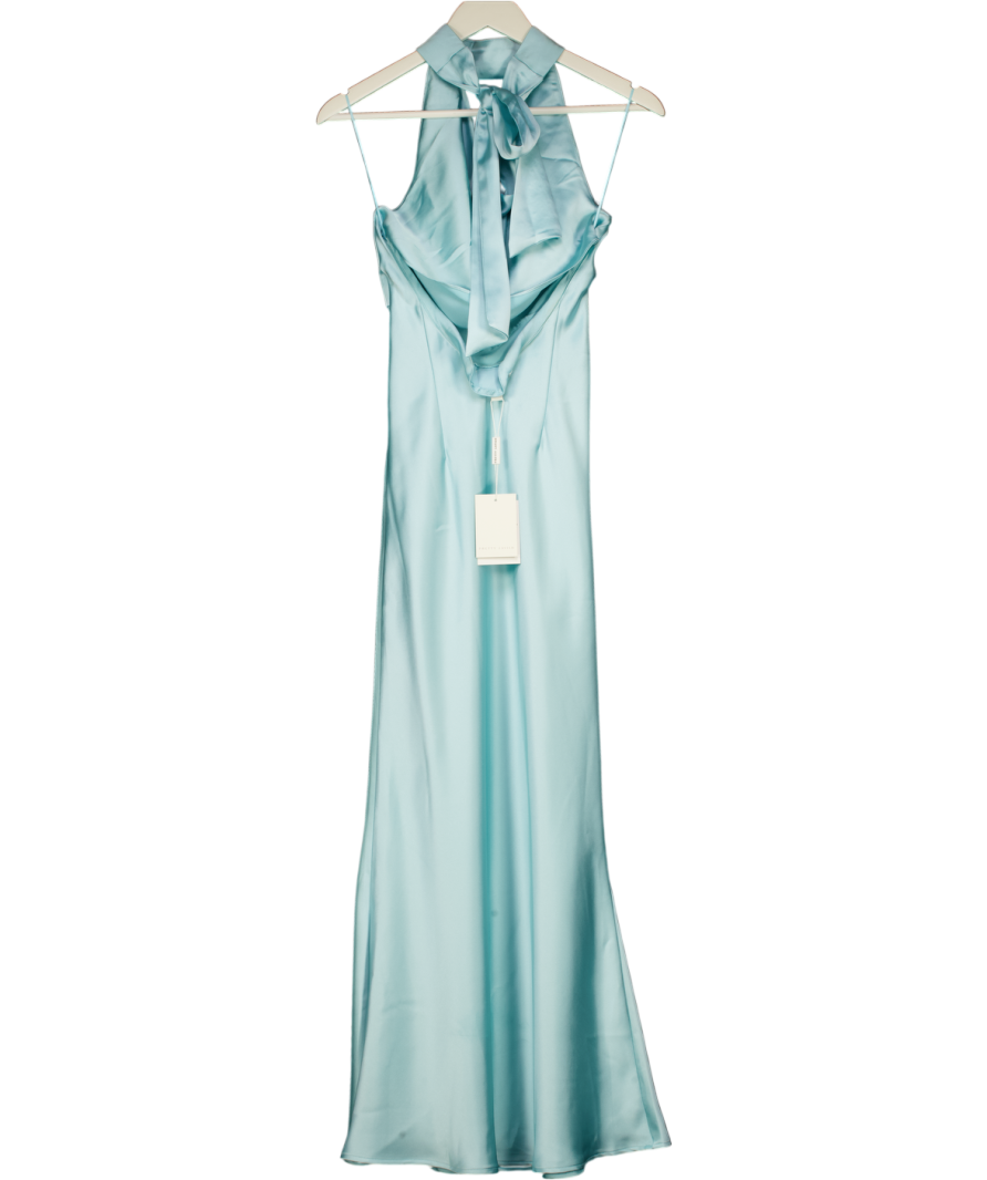 PRETTY LAVISH Solene Cowl Neck Maxi Dress - Seaspray Blue UK 6