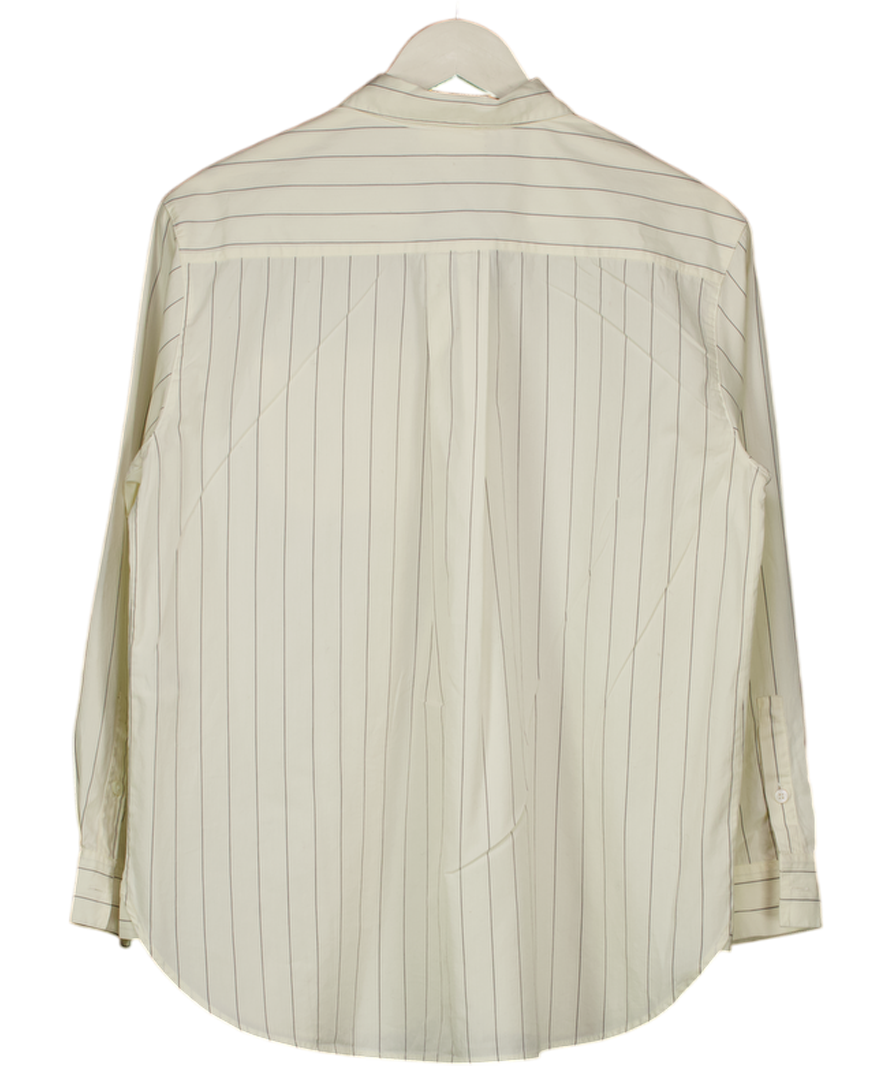 Sezane White Pinstripe Tomboy Shirt UK 8