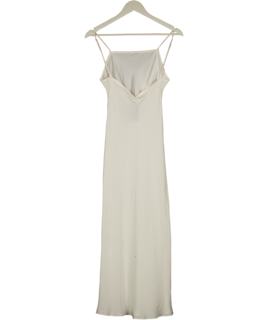 Cecilie Bahnsen Ivory White 100% Silk  Slip Dress UK 8