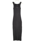 WRSTBHVR Grey Ribbed Sleeveless Maxi Dress UK XS