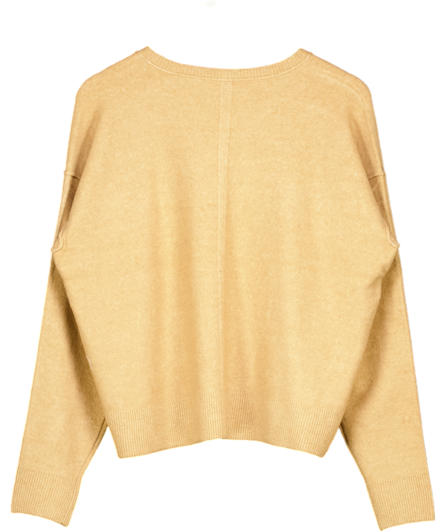 FREE PEOPLE Camel Beige Luna Pullover UK XS