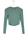 Oner Active Green Go To Seamless Loose Long Sleeve Top UK S