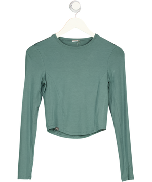 Oner Active Green Go To Seamless Loose Long Sleeve Top UK S