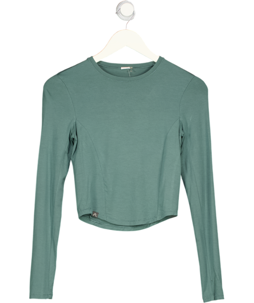 Oner Active Green Go To Seamless Loose Long Sleeve Top UK S