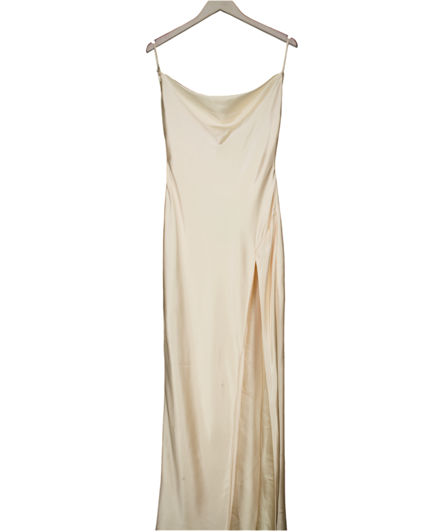 Babyboo Cream Celestina Maxi Dress UK S